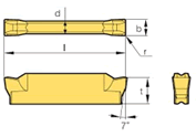 CNC Carbide Grooving Inserts GKD3004-MT GA4320 / GKD4004-MT GA4230 3MM/4MM  Grooving Blade Cutting Tools