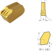 CNC Carbide Grooving Inserts GKD3004-MT GA4320 / GKD4004-MT GA4230